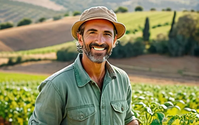 친환경농업 기술자의 주요 직무와 역할 - Image Prompt 1: The Visionary Agronomist**