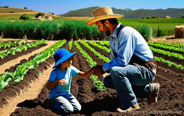 친환경농업기술자 업무 수행 시 필수 사항 - **Prompt 1: "The Wisdom of the Earth - An Ecologist's Connection in Extremadura"**
A seasoned Sp...