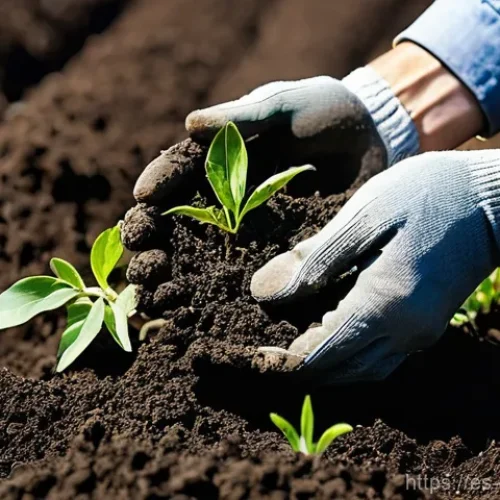 Home 31 친환경농업기술자 업무 개선을 위한 팁 - **Prompt:** "A close-up, vibrant and earthy photograph capturing a farmer's hands gently sifting thr...