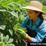 Home 17 친환경농업기술자 실무에서의 도전과 극복 - **Prompt 1: Natural Allies in the Organic Orchard**
A vibrant, sun-drenched organic farm in the ...